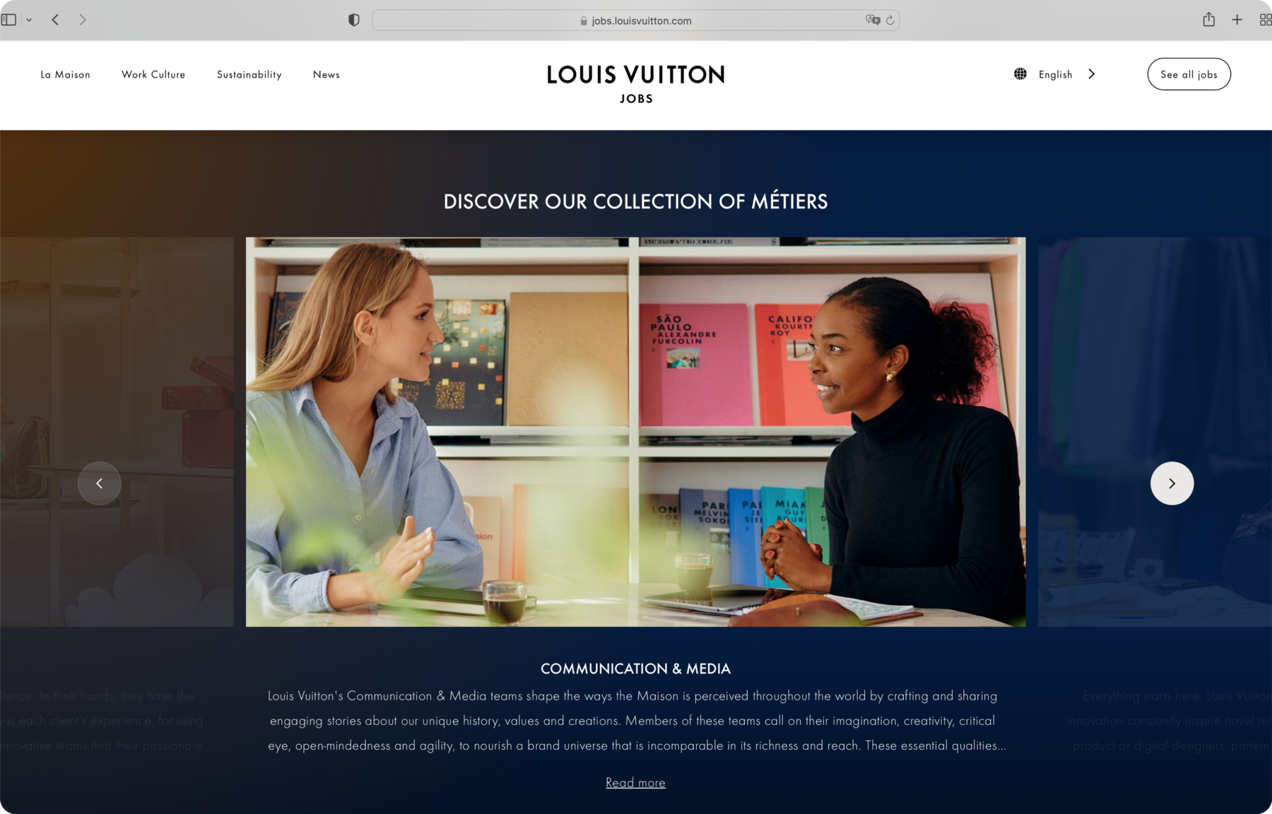 Louis Vuitton Employee Website
